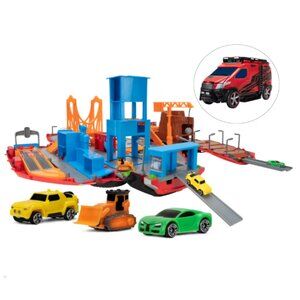 Micro Machines Large Playset - Super Van City + extra vehicles